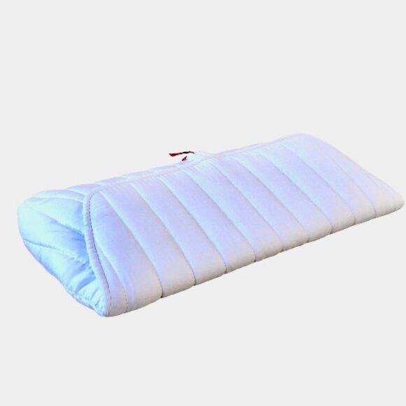 Victoria Needlework Vintage 70's White Quilted Clutch Bag New - Picture 13 of 14